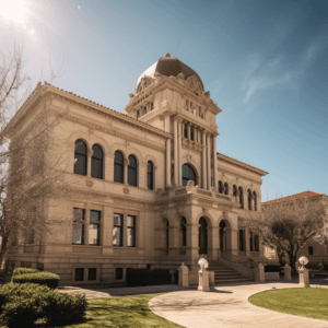 Court house on a sunny day